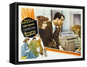 Bringing Up Baby, Katharine Hepburn, Cary Grant, 1938-null-Framed Stretched Canvas