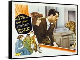 Bringing Up Baby, Katharine Hepburn, Cary Grant, 1938-null-Framed Stretched Canvas