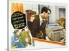 Bringing Up Baby, Katharine Hepburn, Cary Grant, 1938-null-Stretched Canvas