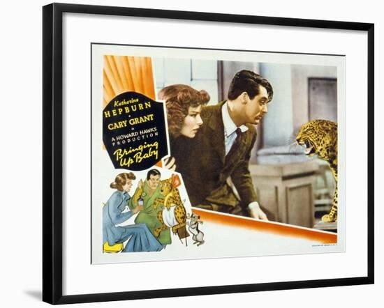 Bringing Up Baby, Katharine Hepburn, Cary Grant, 1938-null-Framed Photo