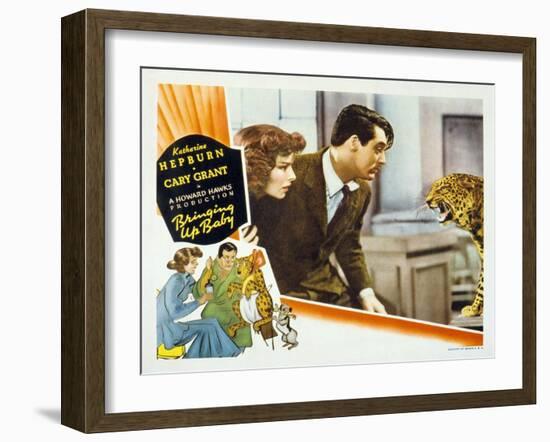 Bringing Up Baby, Katharine Hepburn, Cary Grant, 1938-null-Framed Photo