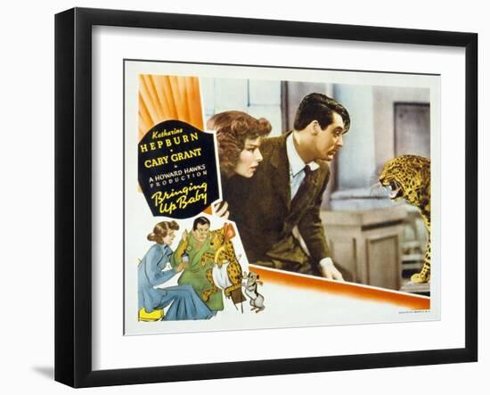 Bringing Up Baby, Katharine Hepburn, Cary Grant, 1938-null-Framed Photo