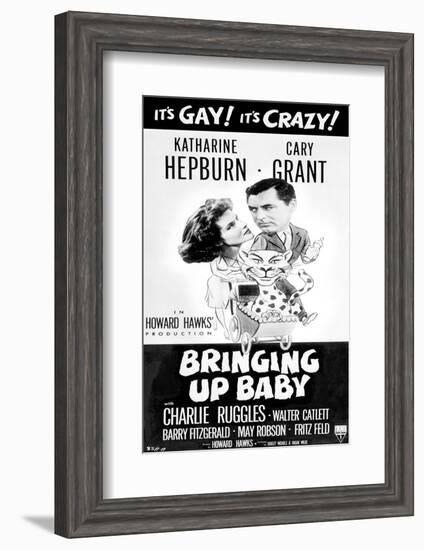 Bringing Up Baby - Movie Poster Reproduction-null-Framed Photo