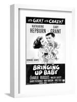 Bringing Up Baby - Movie Poster Reproduction-null-Framed Photo