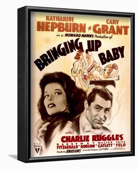 Bringing Up Baby - Movie Poster Reproduction-null-Framed Photo