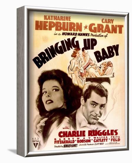 Bringing Up Baby - Movie Poster Reproduction-null-Framed Photo