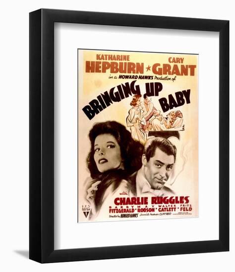 Bringing Up Baby - Movie Poster Reproduction-null-Framed Photo