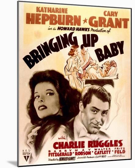 Bringing Up Baby - Movie Poster Reproduction-null-Mounted Photo