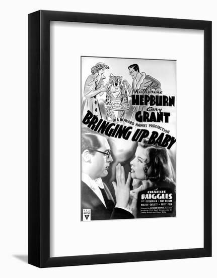 Bringing Up Baby - Movie Poster Reproduction-null-Framed Photo