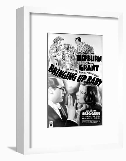 Bringing Up Baby - Movie Poster Reproduction-null-Framed Photo