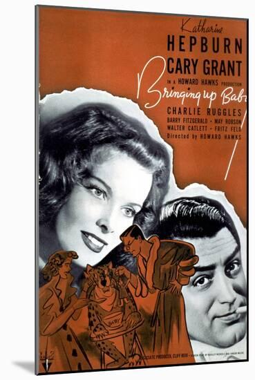 Bringing Up Baby - Movie Poster Reproduction-null-Mounted Photo