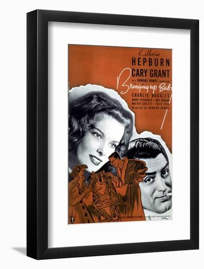 Bringing Up Baby - Movie Poster Reproduction-null-Framed Photo