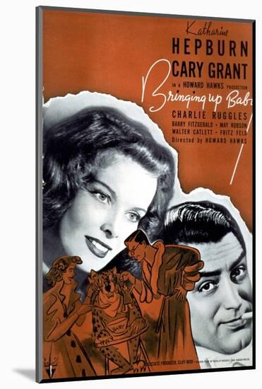 Bringing Up Baby - Movie Poster Reproduction-null-Mounted Photo