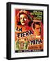 Bringing Up Baby, Spanish Movie Poster, 1938-null-Framed Art Print