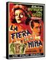 Bringing Up Baby, Spanish Movie Poster, 1938-null-Framed Stretched Canvas