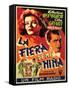 Bringing Up Baby, Spanish Movie Poster, 1938-null-Framed Stretched Canvas