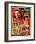 Bringing Up Baby, Spanish Movie Poster, 1938-null-Framed Art Print