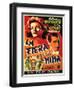 Bringing Up Baby, Spanish Movie Poster, 1938-null-Framed Art Print