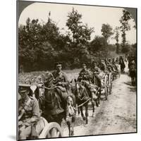 Bringing Up Reserve Ammunition, World War I, 1914-1918-null-Mounted Photographic Print