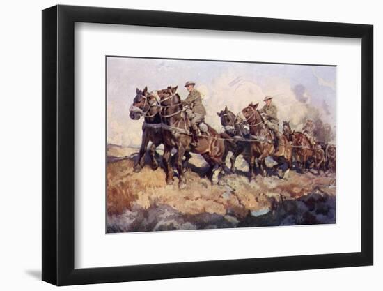 Bringing Up the Guns-H Septimus Power-Framed Photographic Print