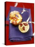 Brioche Topped with Fruit-Jean Cazals-Stretched Canvas