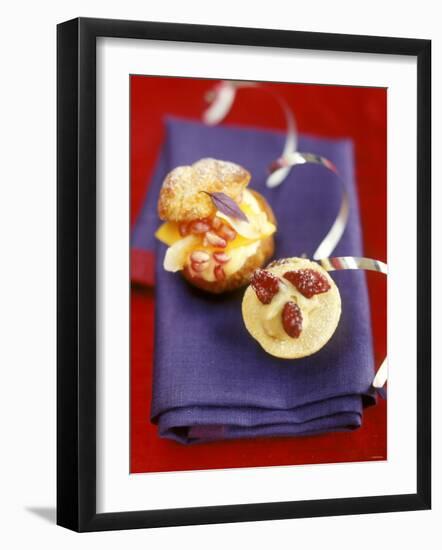 Brioche Topped with Fruit-Jean Cazals-Framed Photographic Print