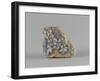 Brique émaillée avec fragment d'étoffe à rosaces-null-Framed Giclee Print