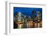 Brisbane city skyline after dark, Brisbane, Queensland, Australia, Pacific-Andrew Michael-Framed Photographic Print