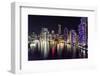 Brisbane Cityscape by Night-David Bostock-Framed Photographic Print