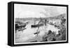 Brisbane from Bowen Terrace, 1886-null-Framed Stretched Canvas