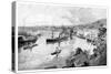 Brisbane from Bowen Terrace, 1886-null-Stretched Canvas