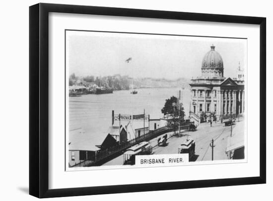 Brisbane River, Queensland, Australia, 1928-null-Framed Premium Giclee Print