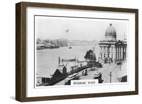 Brisbane River, Queensland, Australia, 1928-null-Framed Giclee Print