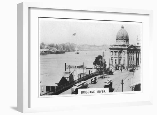Brisbane River, Queensland, Australia, 1928-null-Framed Giclee Print