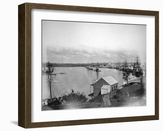 Brisbane River, South-East Queensland, Australia, 1870-1880-null-Framed Giclee Print