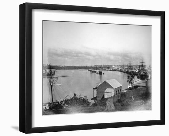 Brisbane River, South-East Queensland, Australia, 1870-1880-null-Framed Giclee Print