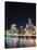 Brisbane Skyline at Night Reflected in Brisbane River, Brisbane, Queensland, Australia, Pacific-Matthew Williams-Ellis-Stretched Canvas