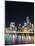 Brisbane Skyline at Night Reflected in Brisbane River, Brisbane, Queensland, Australia, Pacific-Matthew Williams-Ellis-Mounted Photographic Print
