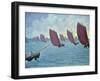 Brise, Concarneau - Presto, 1891-Paul Signac-Framed Giclee Print