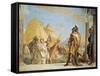 Briseis Led to Agamemnon-Giambattista Tiepolo-Framed Stretched Canvas