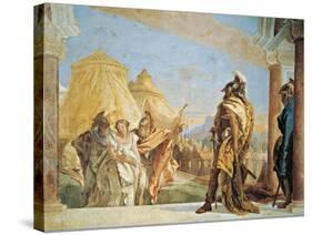 Briseis Led to Agamemnon-Giambattista Tiepolo-Stretched Canvas