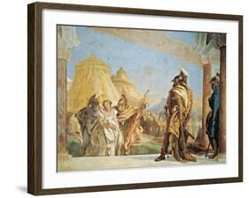 Briseis Led to Agamemnon-Giambattista Tiepolo-Framed Giclee Print