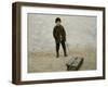 Briskeby Boy with Sledge, 1885-Erik Theodor Werenskiold-Framed Giclee Print