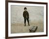 Briskeby Boy with Sledge, 1885-Erik Theodor Werenskiold-Framed Giclee Print