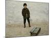 Briskeby Boy with Sledge, 1885-Erik Theodor Werenskiold-Mounted Giclee Print