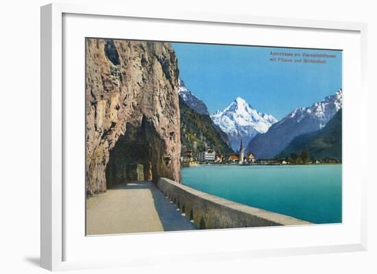 Bristenstock, Vierwaldstattersee, Switzerland-null-Framed Art Print