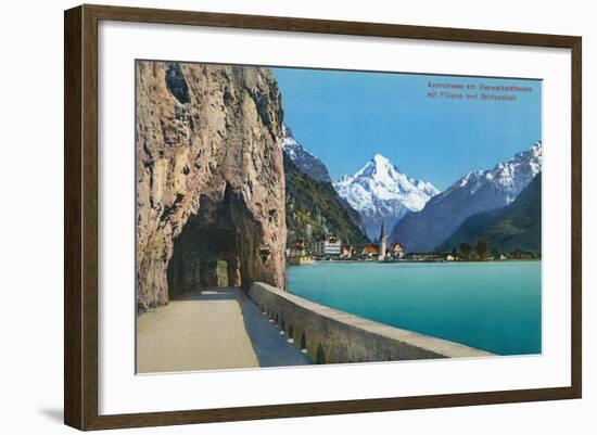 Bristenstock, Vierwaldstattersee, Switzerland-null-Framed Art Print