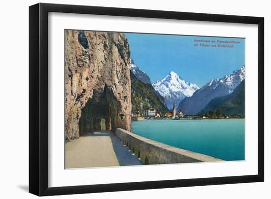 Bristenstock, Vierwaldstattersee, Switzerland-null-Framed Art Print