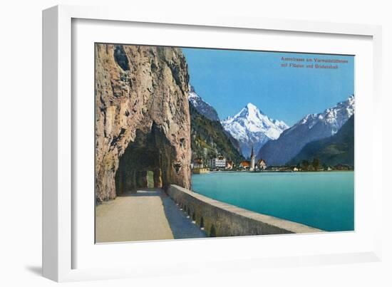 Bristenstock, Vierwaldstattersee, Switzerland-null-Framed Art Print