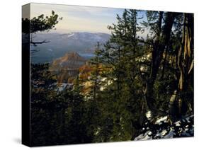 Bristlecone Pines Above Cedar Breaks at Sunset in Wintercedar Breaks National Monument, Utah, USA-Scott T. Smith-Stretched Canvas